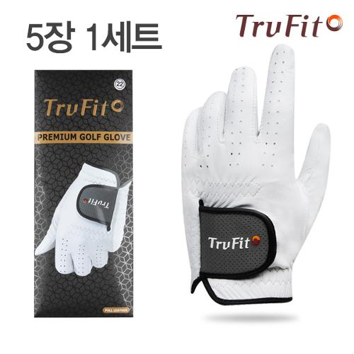 [TRUFIT](5장 1세트) 트루핏 프리미엄양피 남성용 골프장갑 FULL LEATHER/골프용품