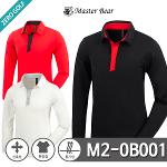[MASTER BEAR] 마스터베어 배색 스판 카라티셔츠 Model No_M2-0B001