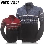 [RED VOLT] 레드볼트 도톰 패턴 니트집업 자켓 Model No_E2-0M083