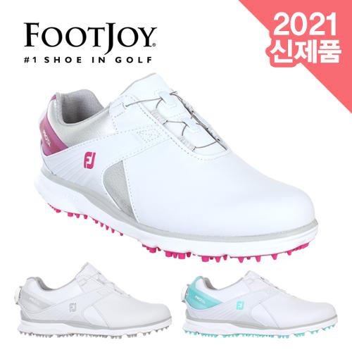 [2021년신제품]풋조이 PROㅣSL BOA 천연소가죽 여성용 골프화(#98119/#98123/#98121)