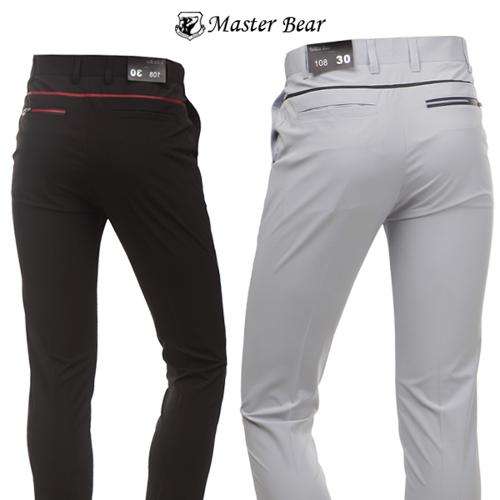 [MASTER BEAR] 마스터베어 심플 라인 슬림핏 숨김밴드 팬츠 Model No_M2-0B036
