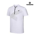 [레노마골프]남성 앞판 패턴 반집업 반팔 티셔츠 RMTHJ2112-100