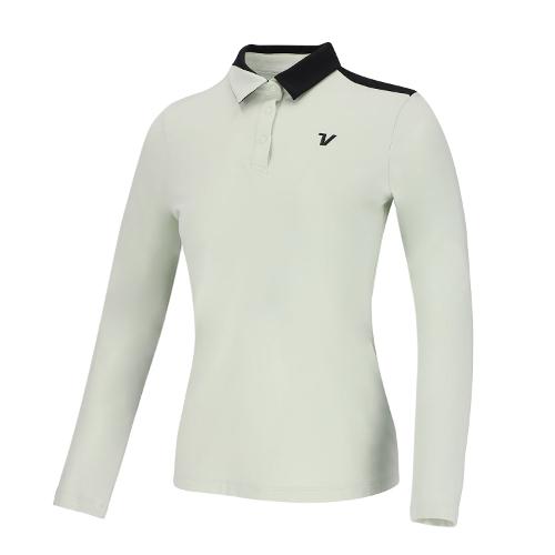 [볼빅골프웨어] 여성 골프 카라 배색 포인트 티셔츠 VLTSL992_LE