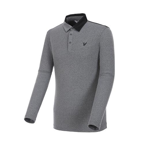 [볼빅골프웨어] 남성 골프  에리배색 포인트 티셔츠 VMTSL992_MG