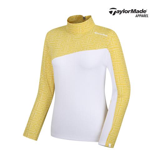 [테일러메이드]여성 패턴 포인트 하이넥 티셔츠 TWTHJ7982-830