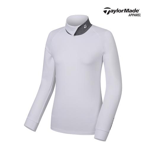 [테일러메이드]여성 넥변형 배색 하이넥 티셔츠 TWTHJ7937-100