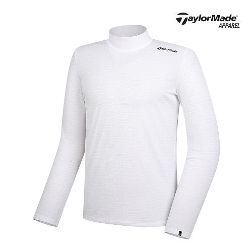 [테일러메이드]남성 패턴 하이넥 티셔츠 TMTHJ4977-100