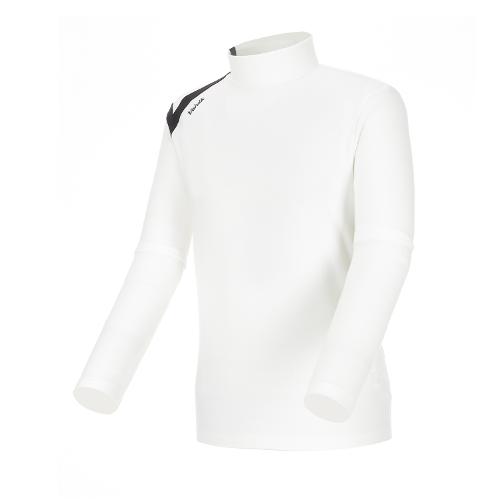 [볼빅골프웨어] 남성 골프 어깨 라인배색 하프터틀 기모 티셔츠 VMTSLA91_OW