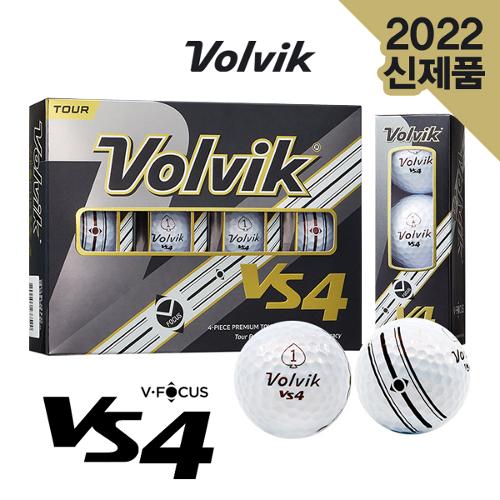 [22년신상]볼빅 VS4 V-FOCUS 5선트랙라인 4피스 골프볼-12알