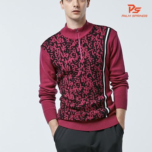 팜스프링스 로고 자카드 아노락 스웨터 SKZM214352WI