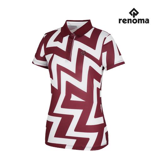 [레노마골프] 여성 캐주얼 패턴 카라 반팔 티셔츠 RWTYH6125-420_G