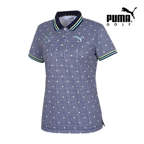 [푸마골프] 여성 Multi 패턴 PK 반팔 티셔츠 92355801_GA