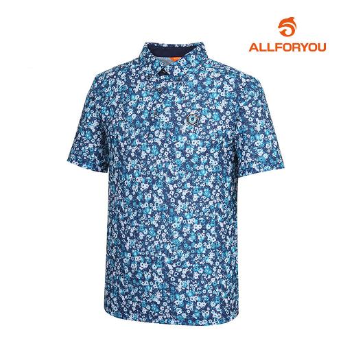 [올포유] 남성 자가드 패턴 카라 반팔 티셔츠 AMTYI2115-904_G