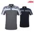 JDX 남성 부분레터링포인트 카라 티셔츠 X2RMTSM09