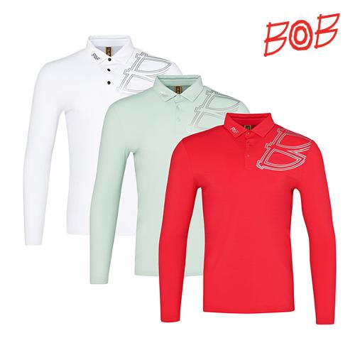 BOB/비오비 골프 남성 가슴불박로고 포인트 티셔츠 - GCS1TL730