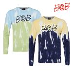 BOB/비오비 골프 남성 컬러믹스 스플래시 라운드 스웨터 - GCS1SR020