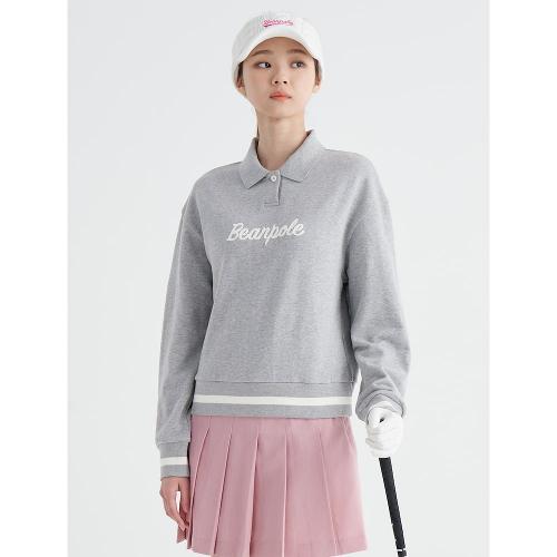 [온라인 Only] 여성 라이트 그레이 로고 포인트 스웨트 셔츠