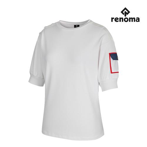 [레노마골프]여성 포켓 라운드넥 티셔츠 RWTRJ6171-101