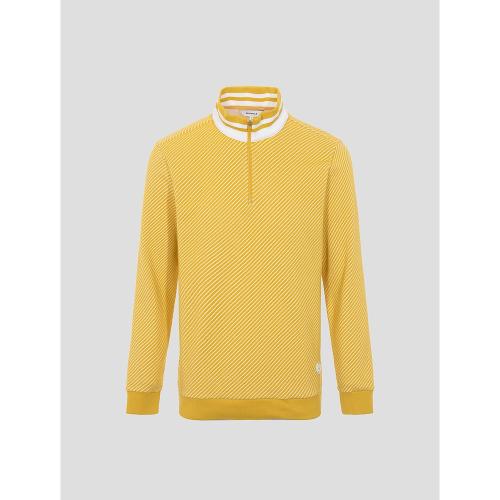 [빈폴골프] 남성 옐로우 사선 트윌 반집업 티셔츠 (BJ2X41B18E)