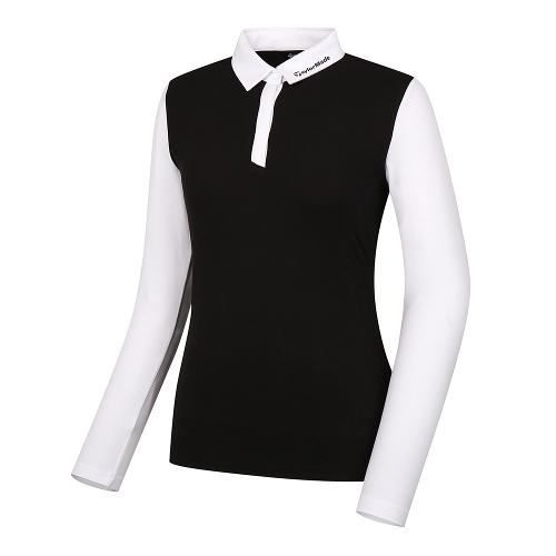 [테일러메이드]여성 배색 포인트 카라 티셔츠 TWTYK8143-199