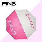 SD 핑 골프우산 핑크화이트 60인치 수동 여성 장우산