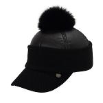 핑 121A4CP660_BK 블랙 여성 퍼방울 니트캡 모자
